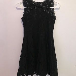 Black mini dress